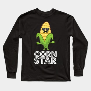 Corn Farmer Star With Sunglasses T-shirt Long Sleeve T-Shirt